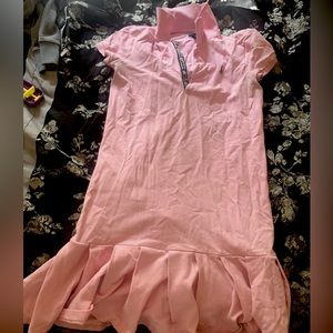 I’m selling a pink polo dress .